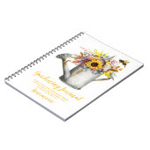 Fleurs d'automne Arrosoir rustique Journal de jard (Côté gauche)