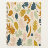 Fleurs d'automne botaniques et Motif Feuille (Devant)