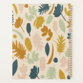 Fleurs d'automne botaniques et Motif Feuille (Dos)
