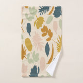 Fleurs d'automne botaniques et Motif Feuille (Serviette à main)