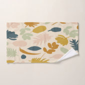 Fleurs d'automne botaniques et Motif Feuille (Serviette à main)