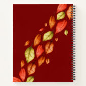 Fleurs d'automne Carnet spirale (Dos)