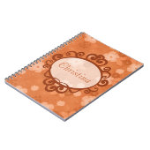 Fleurs d'automne Carnet spirale (Côté gauche)