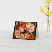 Fleurs d'automne carte pour notes (Fleur jaune)