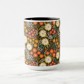 Fleurs d'automne Couleurs d'automne Monogramme Mug (Centre)