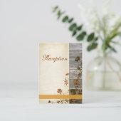 Fleurs d'automne, FAUX Bois Carte de boîtier 2 (Debout devant)