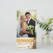 Fleurs d'automne, FAUX Mariage Carte photo 2 (Debout devant)