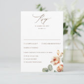 Fleurs d'automne Mariage élégant RSVP (Debout devant)