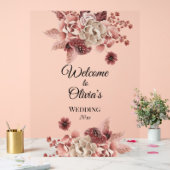 Fleurs d'automne rustiques Crème Aquarelle (Mariage)