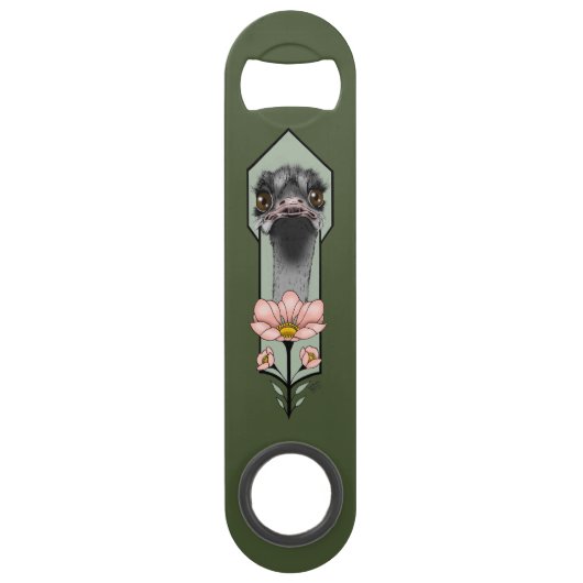 Fleurs d'autruche Art Déco Vert (Dos)