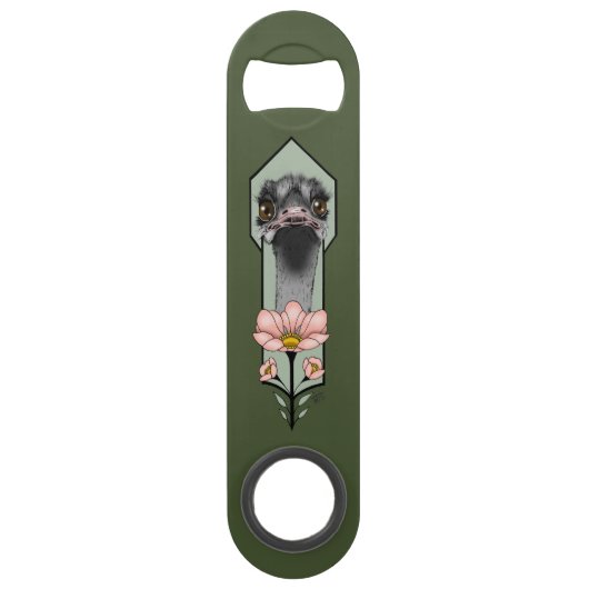 Fleurs d'autruche Art Déco Vert (Devant)