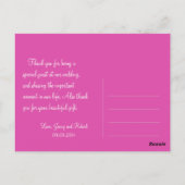 fleurs d'azalée rose merci cartes postales (Dos)