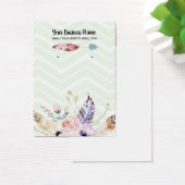 Fleurs de Boho de Mint Flèche Écouter Cartes d'aff (Bureau)