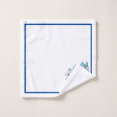 Fleurs de bois de chien sur un ensemble de serviet (Gant de toilette)