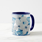 Fleurs de bois de chien sur une Mug Combo (Devant droit)