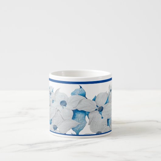 Fleurs de bois de chien sur une Mug d'Espresso (Devant)