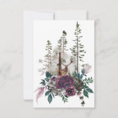 Fleurs de Bourgogne et grises avec faire-part de s (Dos)