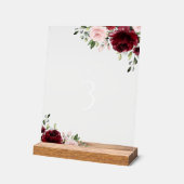 Fleurs de Bourgogne, Fleurs roses, Numéros de tabl (Angle)