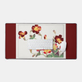 Fleurs de bureau Mat Vintage Art japonais (Clavier et souris)