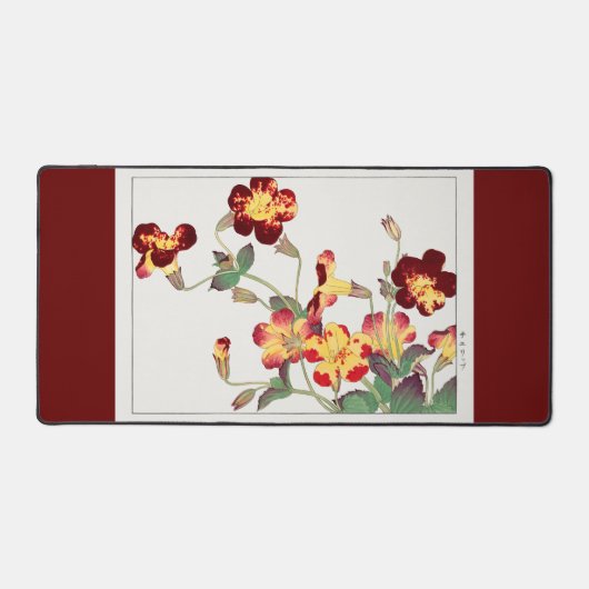 Fleurs de bureau Mat Vintage Art japonais (Recto)