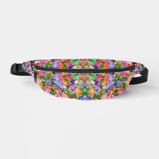 Fleurs de cachemire abstraites et colorées (Recto)