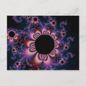 Fleurs de cactus - Carte postale fractale (Devant)