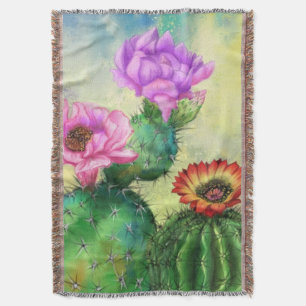 Fleurs de cactus Lancer la couverture