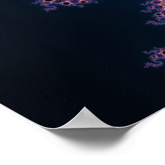 Fleurs de cactus - Poster fractal (Coin)