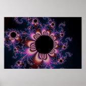 Fleurs de cactus - Poster fractal (Devant)
