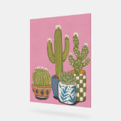 Fleurs de cactus rose (Angle)