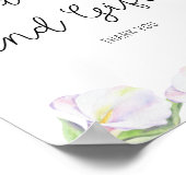 Fleurs de calla - Affiche de Cartes et Cadeaux (Coin)