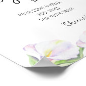 Fleurs de calla - Affiche du bar Sangria (Coin)