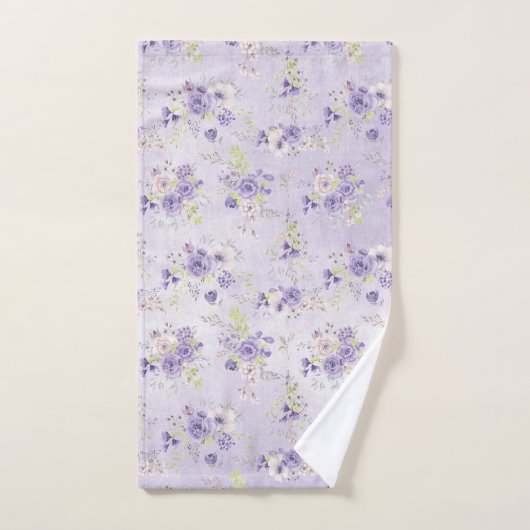 Fleurs de campagne de lavande (Serviette à main)
