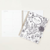 Fleurs de campagne noir et blanc (Devant avec enveloppe)
