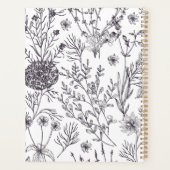Fleurs de campagne noir et blanc (Dos)