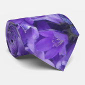 Fleurs de Campanule Violette Cravate (Roulé)