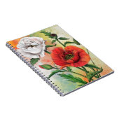 Fleurs de Carnet rouge blanc (Côté Droit)