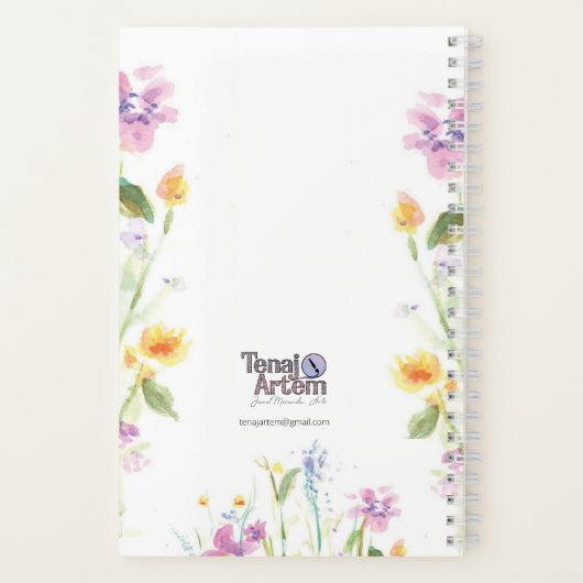 Fleurs de Carnet spirale/conception florale Ressor (Verso)