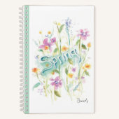 Fleurs de Carnet spirale/conception florale Ressor (Recto)