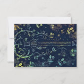 Fleurs de carte d'anniversaire Guitare (Dos)