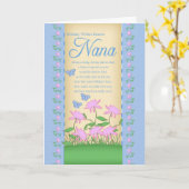 fleurs de carte d'anniversaire nana et papillons (Fleur jaune)