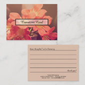 fleurs de carte de commentaire belles (Devant / Derrière)