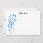 Fleurs de cartes à note plate (Devant)