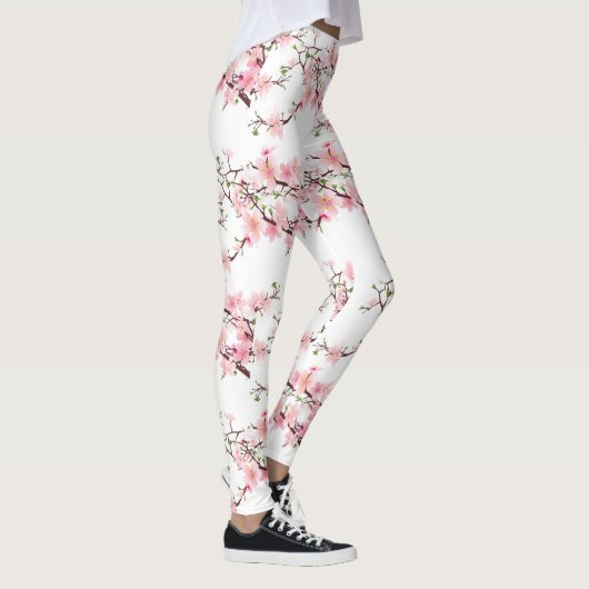 Fleurs de cerise Printemps MARIAGE Leggings Pantal (Droite)