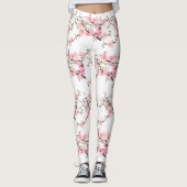 Fleurs de cerise Printemps MARIAGE Leggings Pantal (Devant)