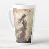 Fleurs de cerises Latte Mug (Angle gauche)