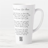 Fleurs de cerises Latte Mug (Droite)