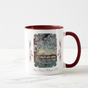 Fleurs de cerises Mug de café victorien