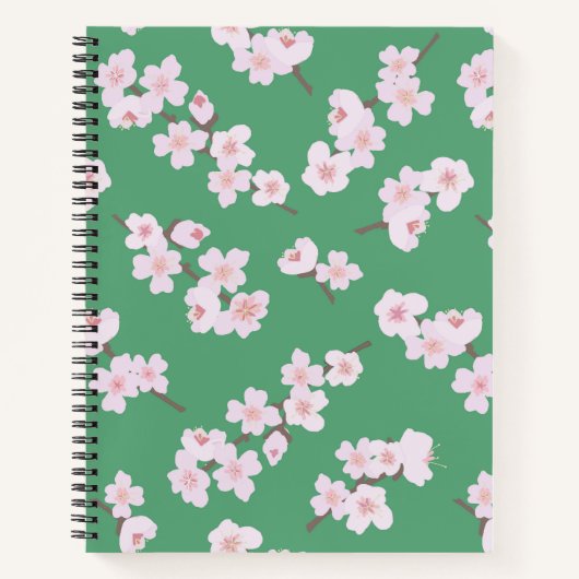 Fleurs de cerises sur le Carnet vert (Devant)
