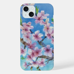 Fleurs de cerisier à l'aquarelle peintes à la main
